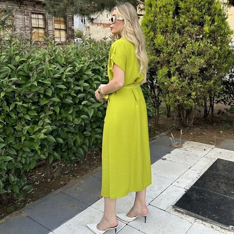 Robe chemisier avec ceinture DECOACT