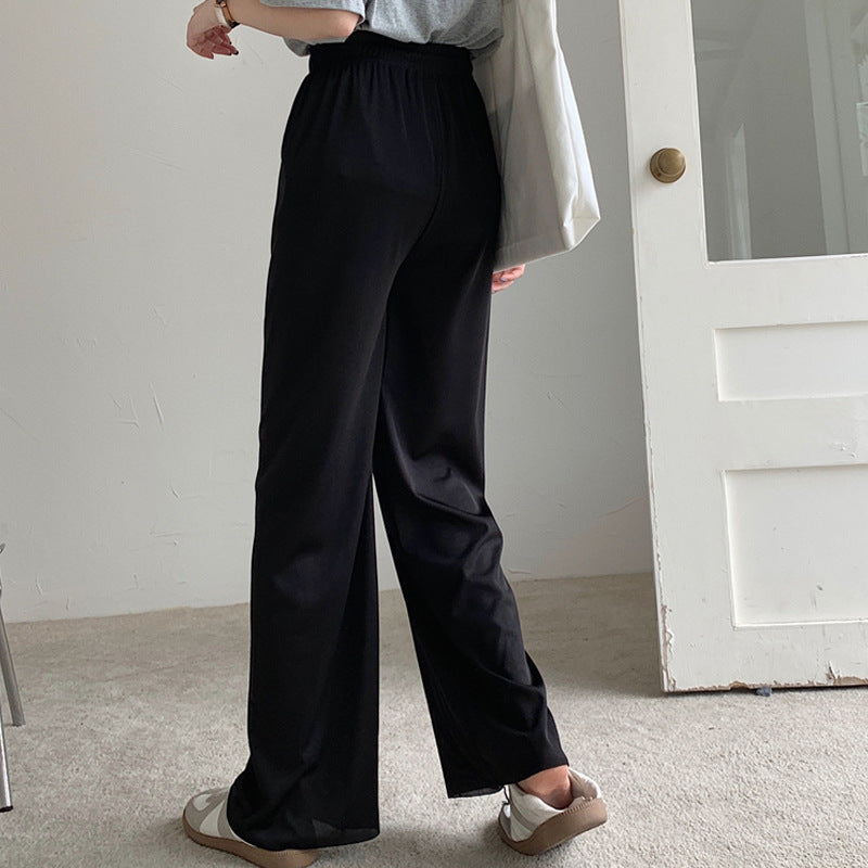 Pantalon Large à Taille Haute sakizal