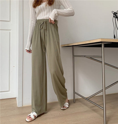 Pantalon Large à Taille Haute sakizal