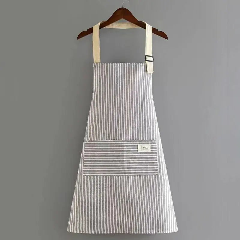 Tablier de cuisine en coton lin null