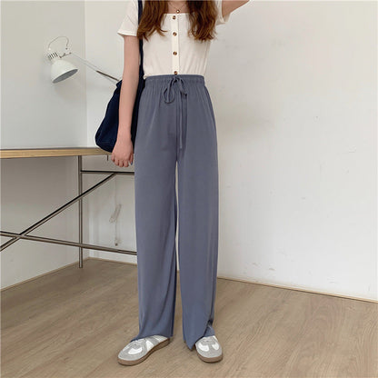 Pantalon Large à Taille Haute sakizal