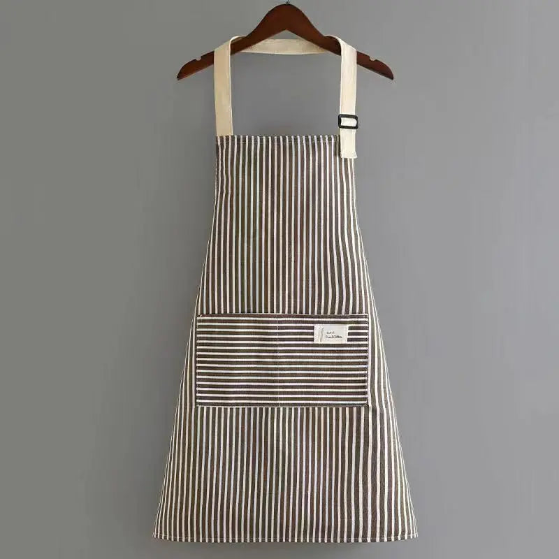 Tablier de cuisine en coton lin null