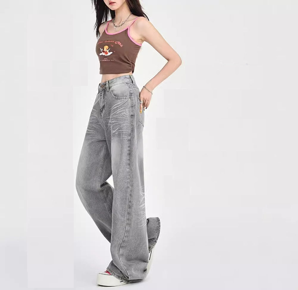 Pantalon Jean Large sakizal