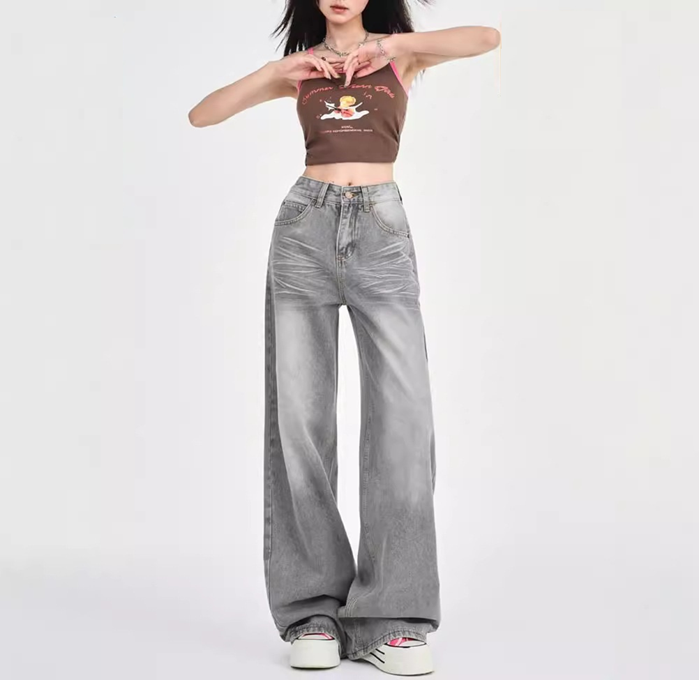 Pantalon Jean Large sakizal