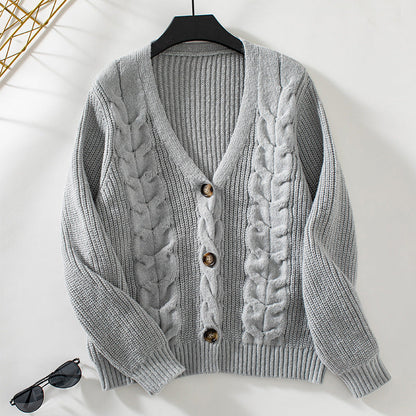 Cardigan Tricoté à Torsades Uni DECOACT