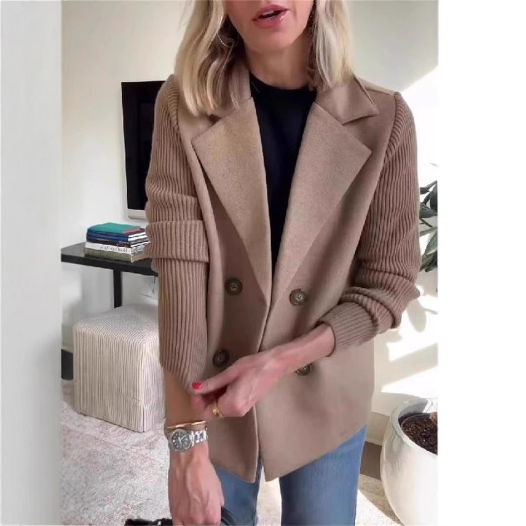 Veste Blazer en maille élégant sakizal