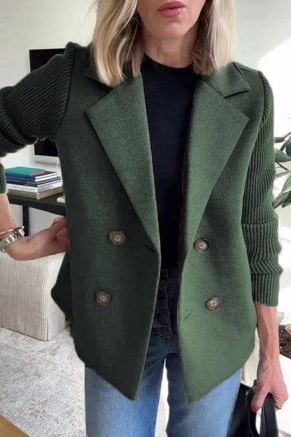 Veste Blazer en maille élégant sakizal