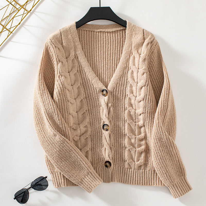 Cardigan Tricoté à Torsades Uni DECOACT