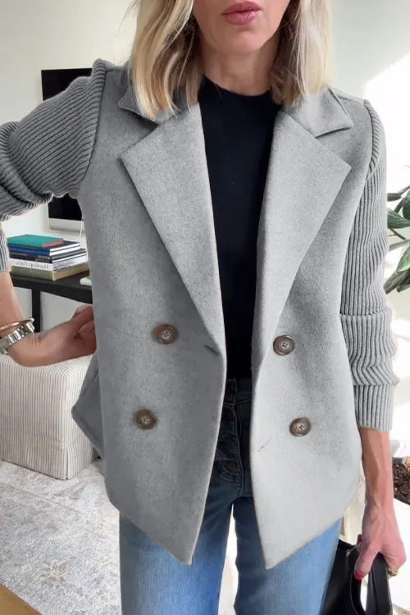 Veste Blazer en maille élégant sakizal