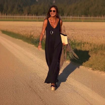 Robe à bretelles et col en V DECO ACT