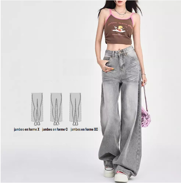 Pantalon Jean Large sakizal